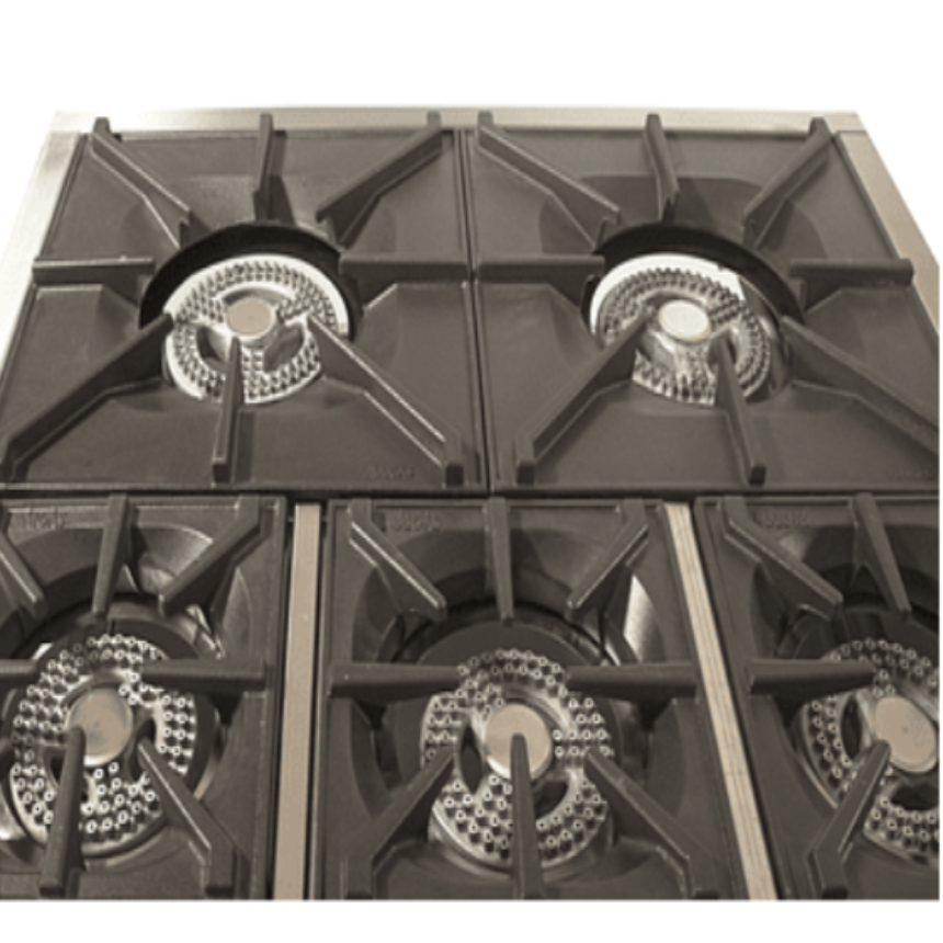Cocina Industrial 5 Platos y Horno GLP