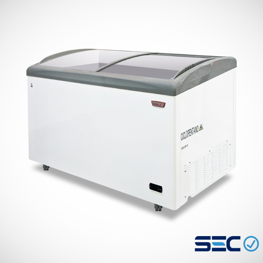 Congelador Profesional Vidrio Curvo 336 Litros