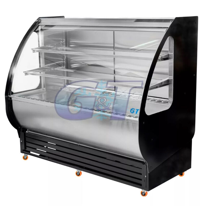 Vitrina Refrigerada Vidrio Curvo Mts Frio Forzado G T Refrigeraci N