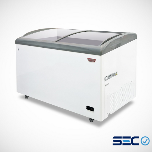 Congelador Profesional Vidrio Curvo 336 Litros